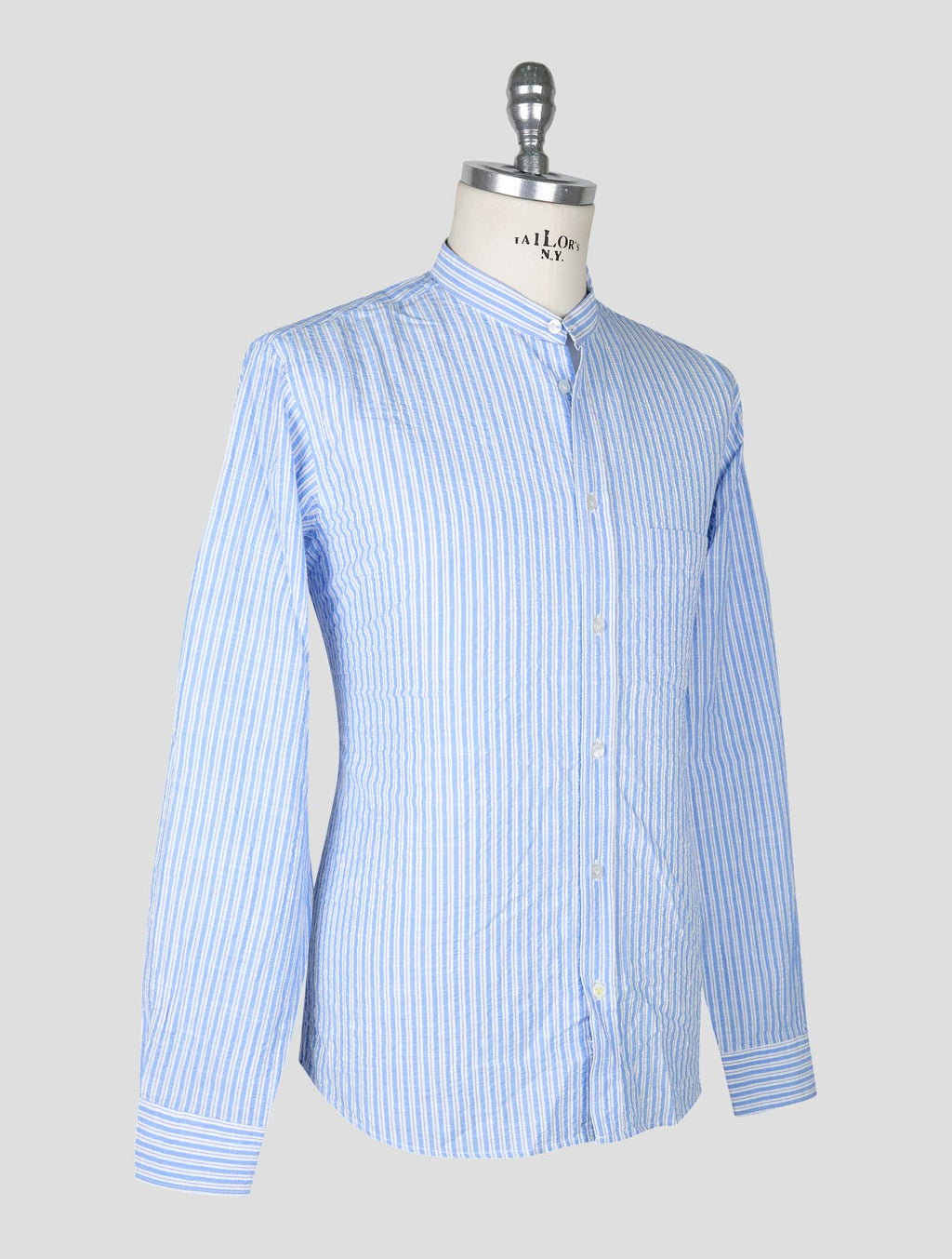 Vilebrequin Light Blue White Cotton Korean Shirt 2