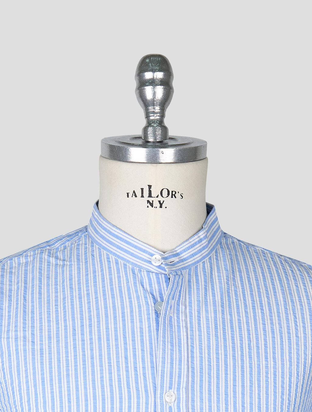 Vilebrequin Light Blue White Cotton Korean Shirt 4
