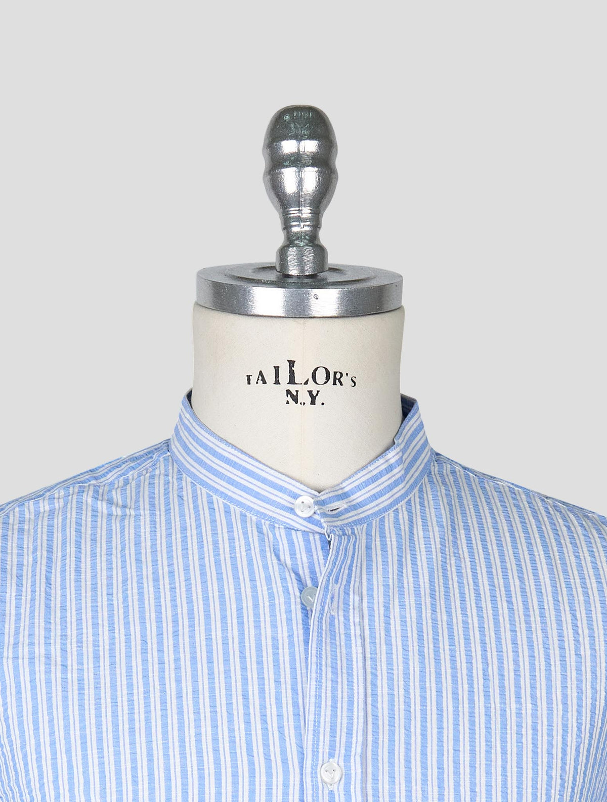 Vilebrequin Light Blue White Cotton Korean Shirt 4