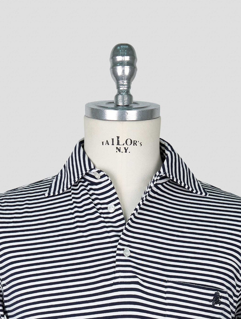 Vilebrequin Dark Blue White Cotton Ea Polo 4