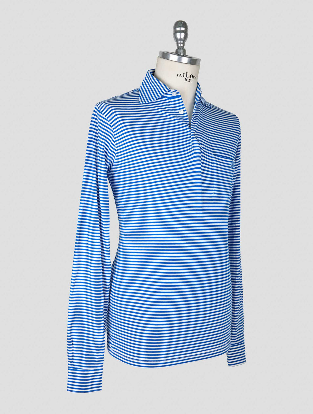 Vilebrequin Light Blue White Cotton Ea Sweater Polo 2