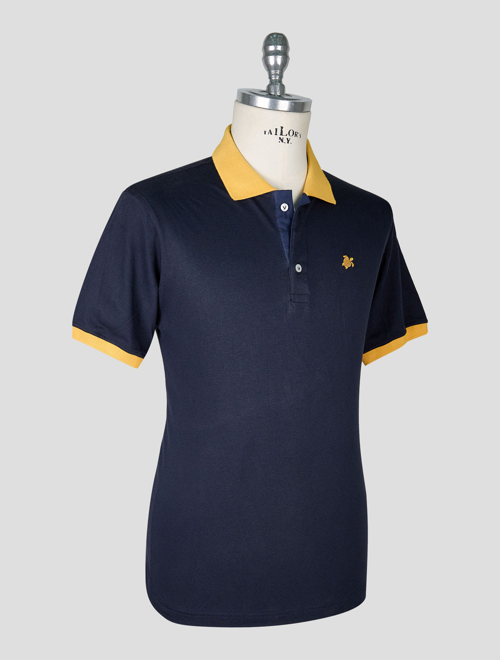 Vilebrequin Dark Blue Yellow Cotton Polo 2