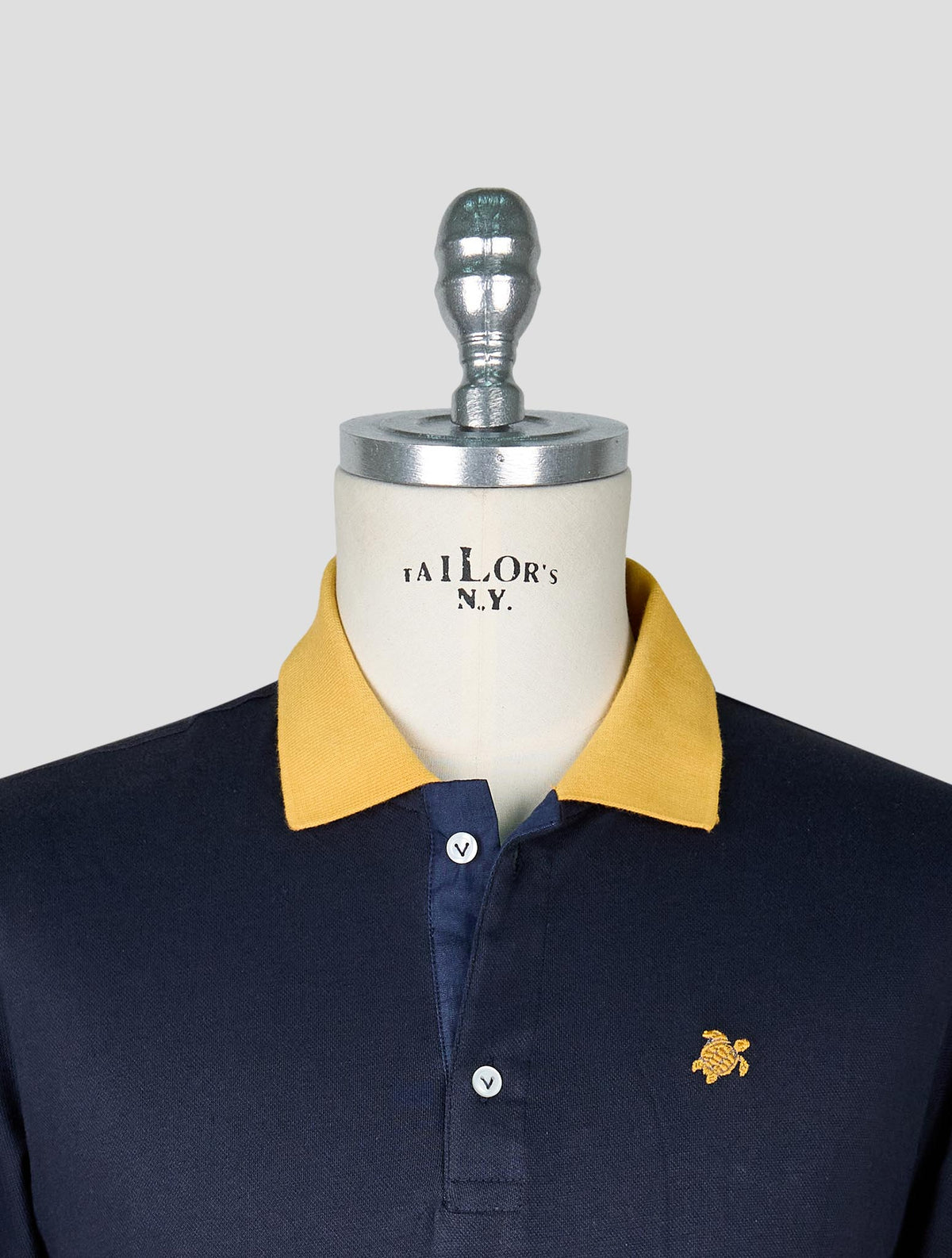Vilebrequin Dark Blue Yellow Cotton Polo 4
