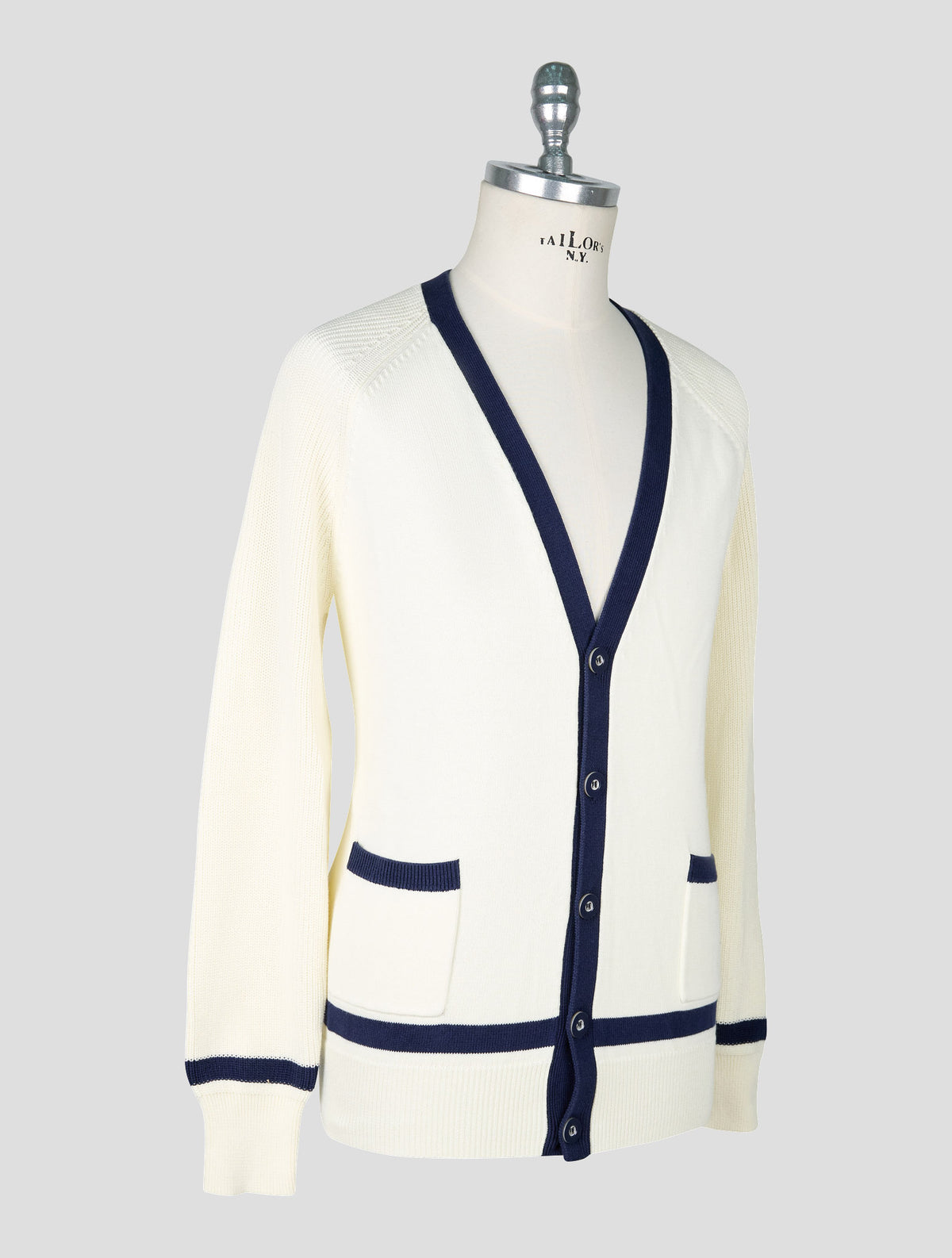 Vilebrequin White Blue Cotton Cardigan 2