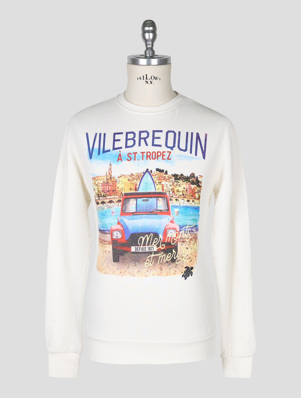 Vilebrequin White Cotton Sweater Crewneck 1