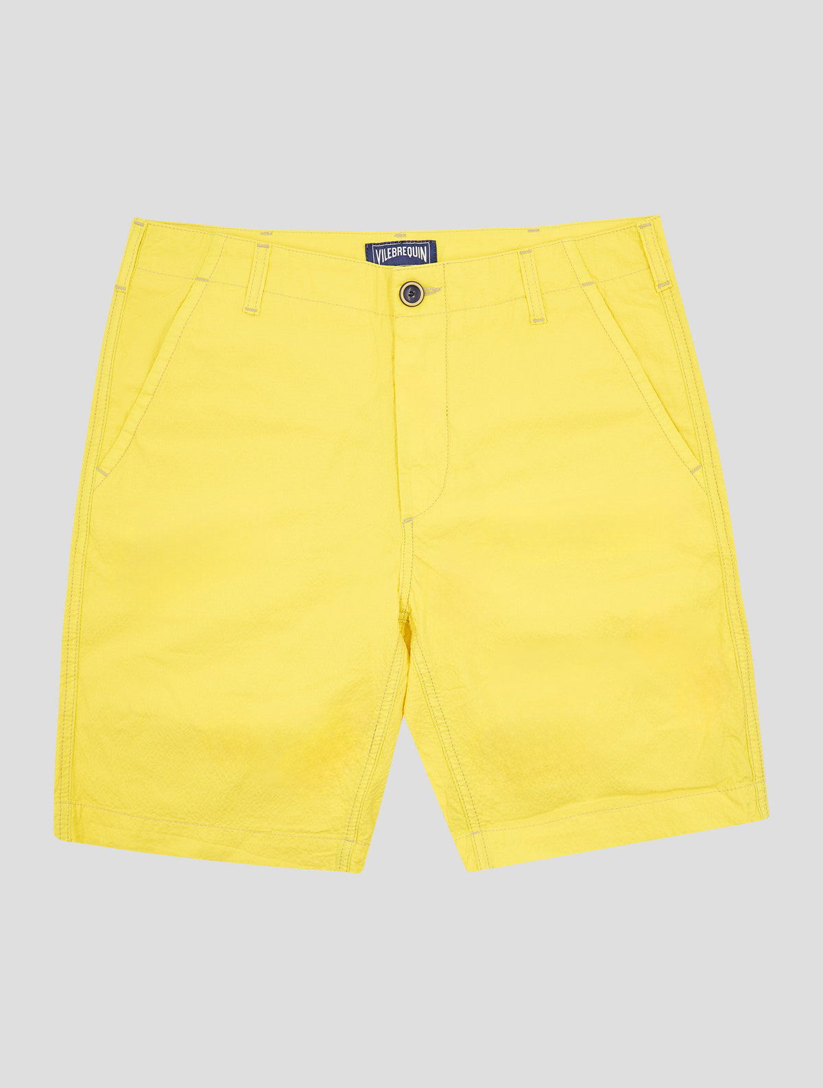 Vilebrequin Yellow Linen Short Pants 1
