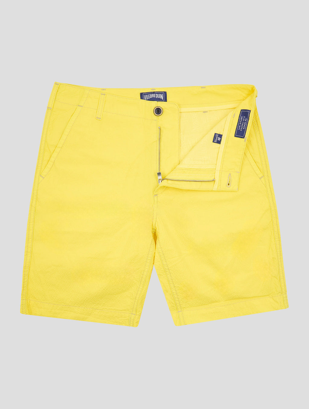 Vilebrequin Yellow Linen Short Pants 2