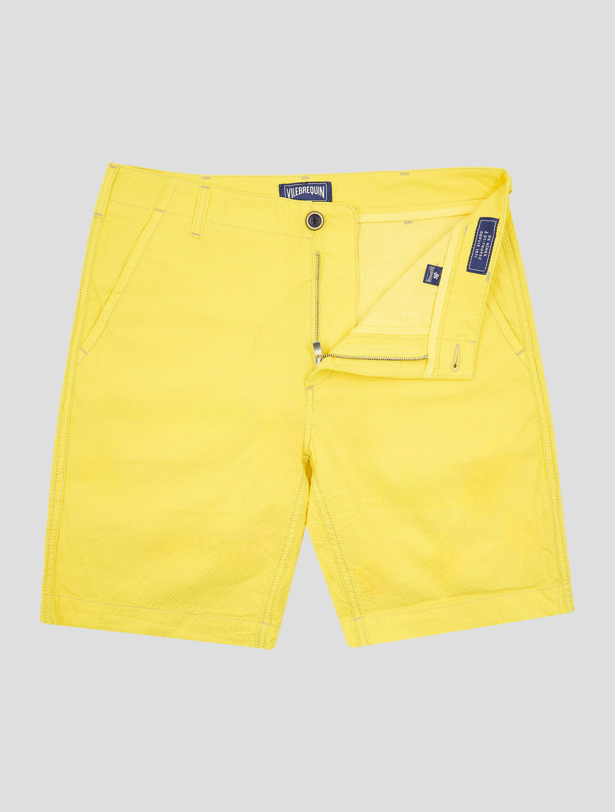 Vilebrequin Yellow Linen Short Pants 2