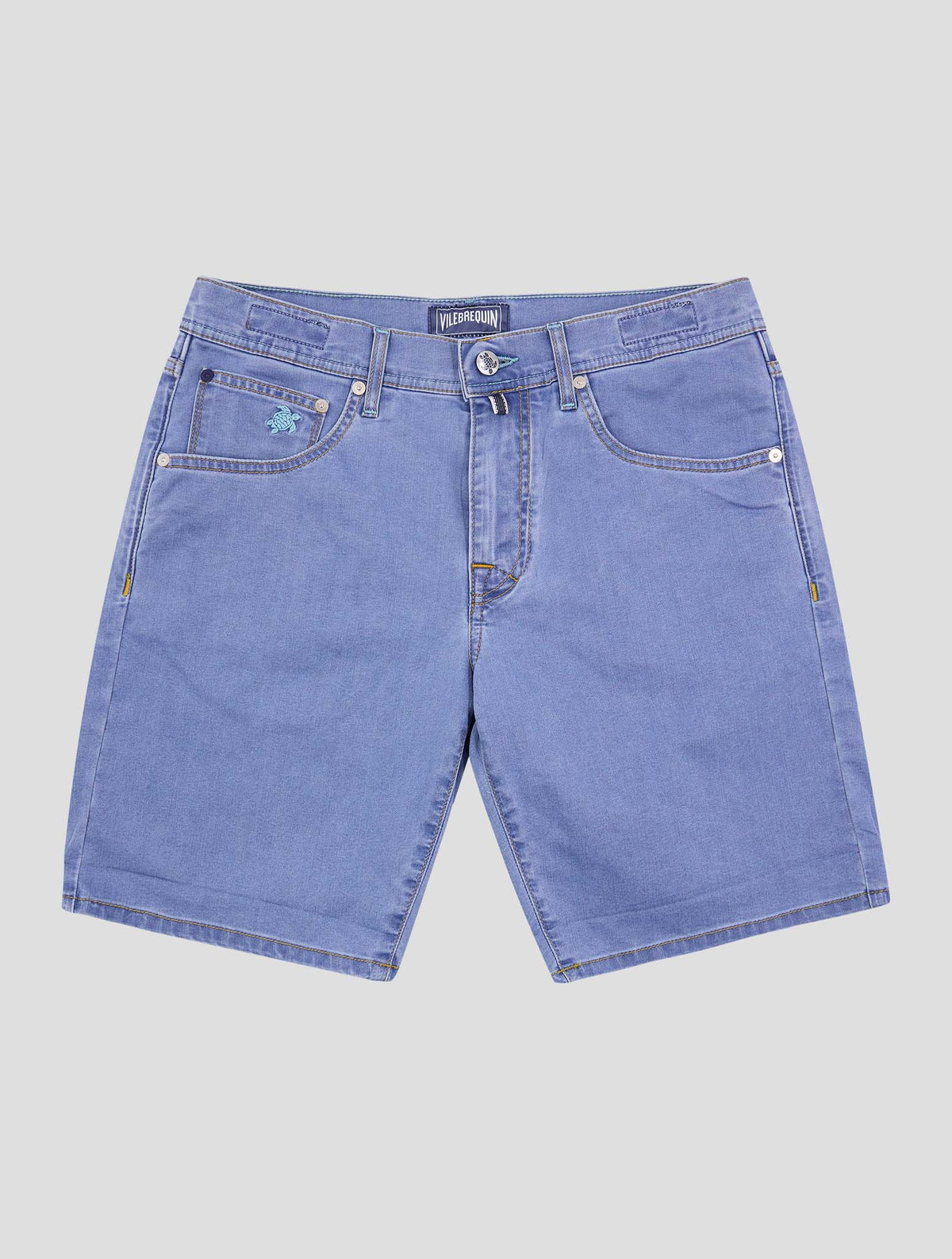 Vilebrequin Light Blue Cotton Pl Ea Short Pants 1