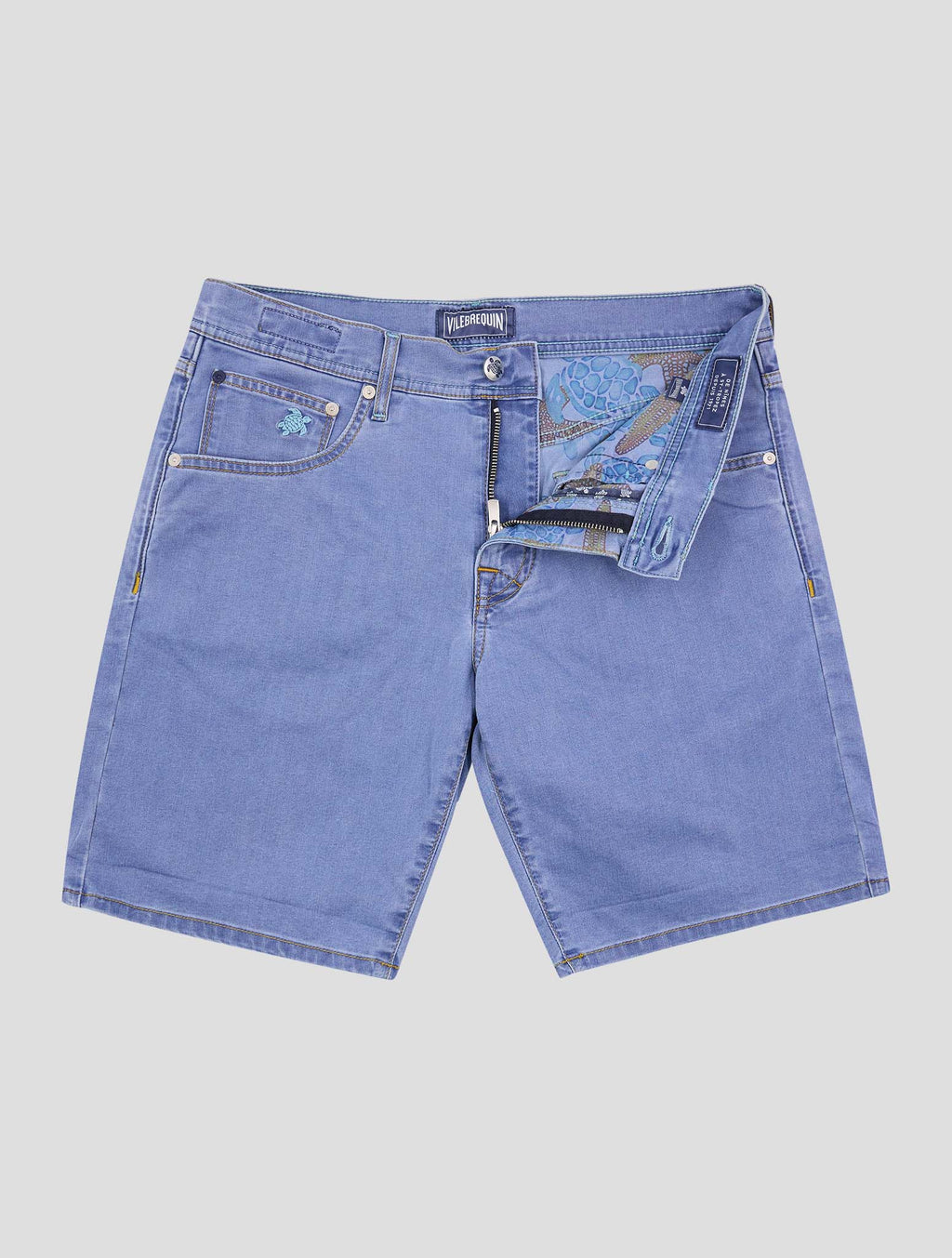Vilebrequin Light Blue Cotton Pl Ea Short Pants 2