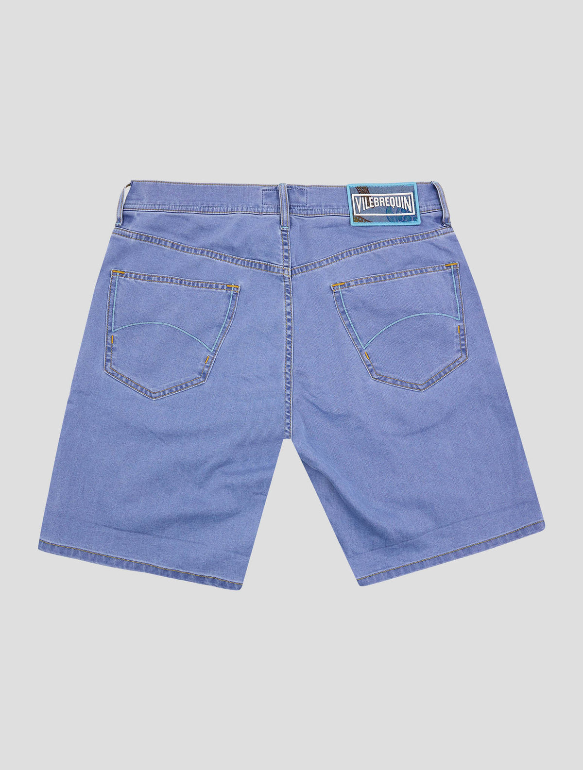 Vilebrequin Light Blue Cotton Pl Ea Short Pants 3