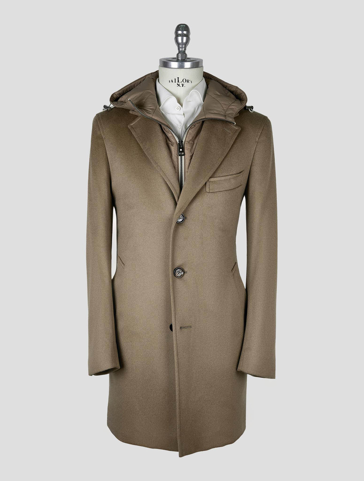 Kired Taupe Cashmere Overcoat 1