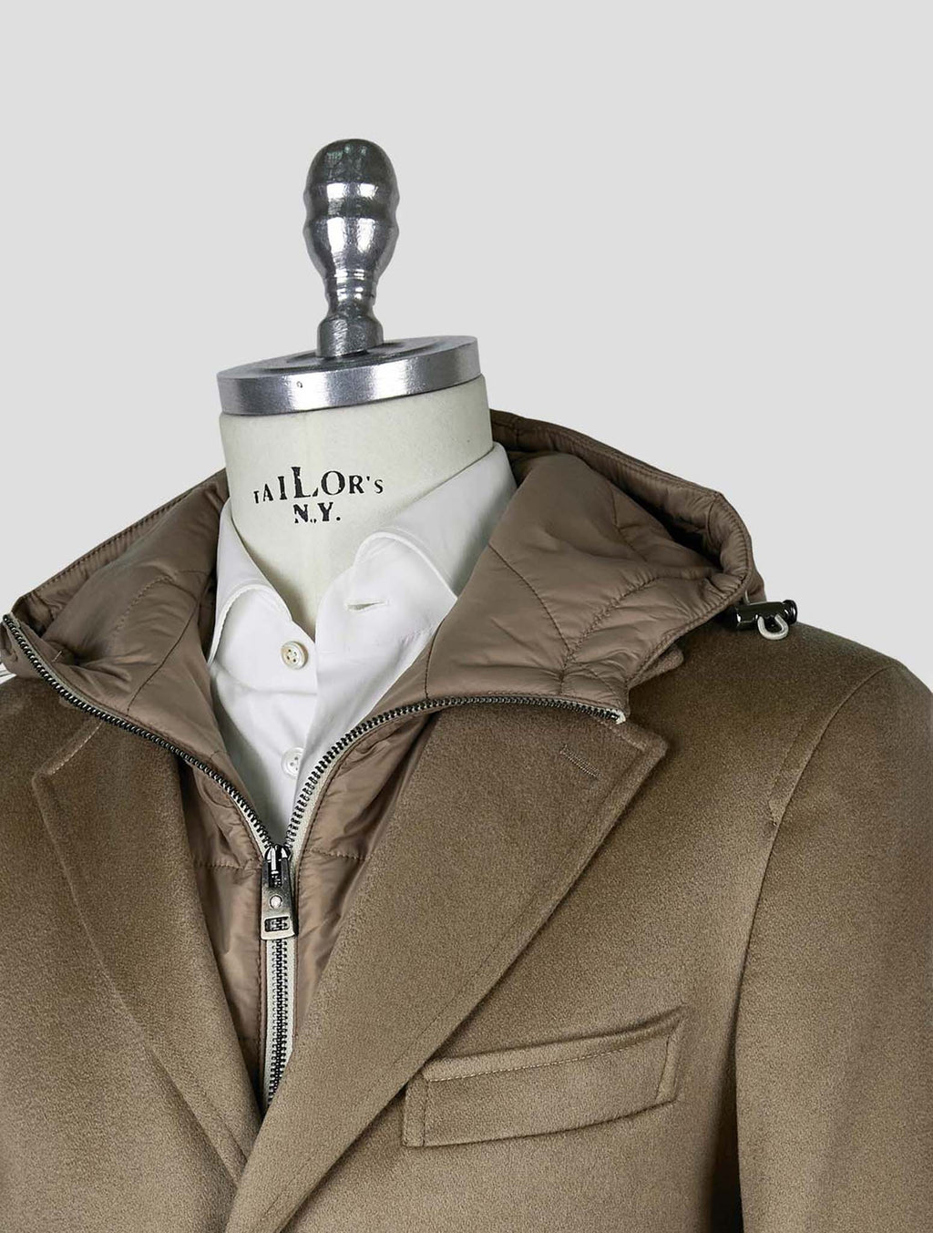 Kired Taupe Cashmere Overcoat 4