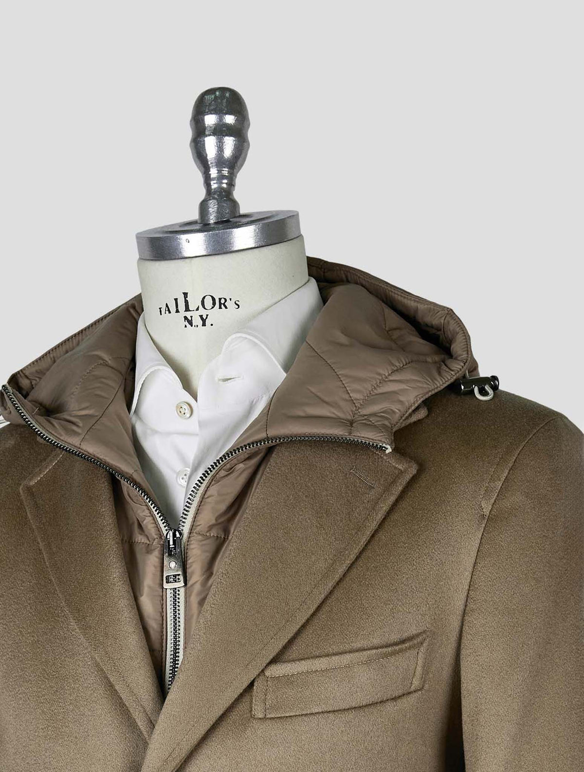 Kired Taupe Cashmere Overcoat 4
