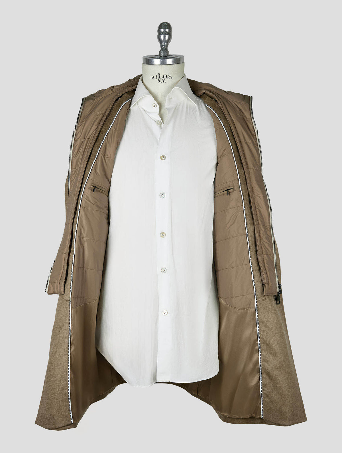 Kired Taupe Cashmere Overcoat 6
