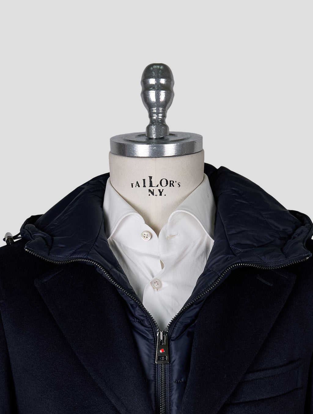 Kired Dark Blue Cashmere Overcoat 4