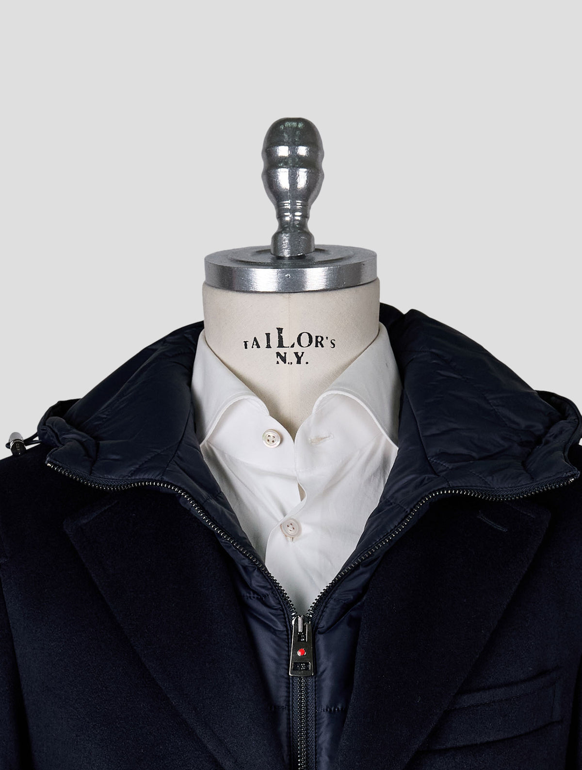 Kired Dark Blue Cashmere Overcoat 4