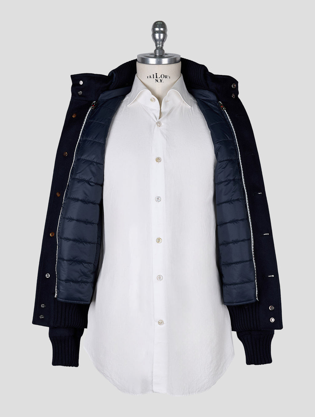 Kired Dark Blue Cashmere Coat 5