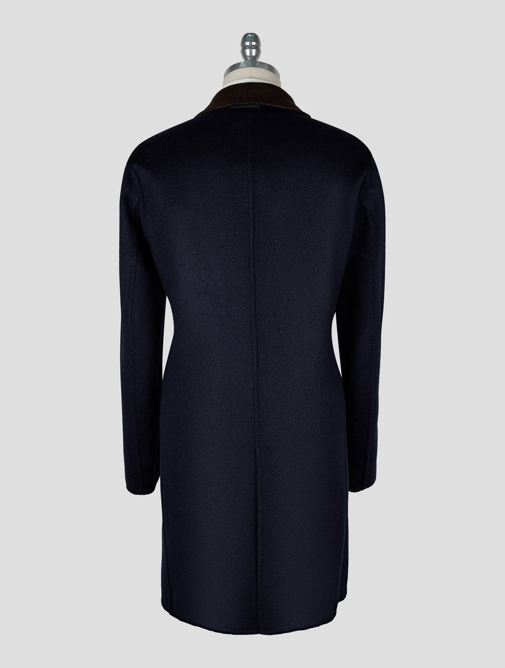 Kired Blue Brown Cashmere Reverse Overcoat 3