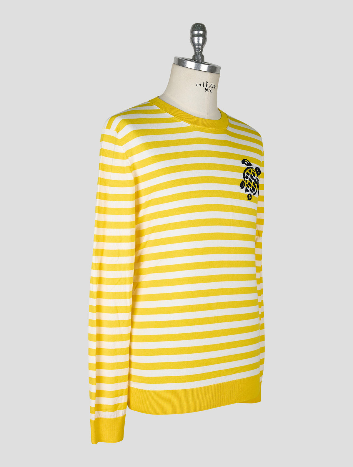 Vilebrequin Yellow White Cotton Sweater Crewneck 2