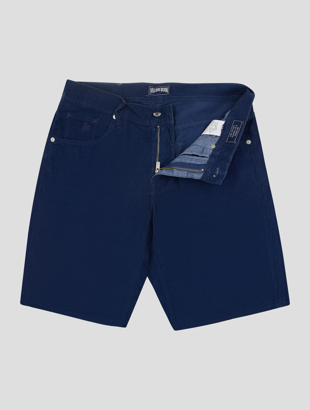 Vilebrequin Dark Blue Cotton Ea Velvet Short Pants 2