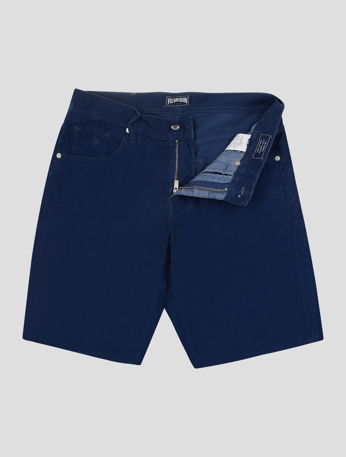 Vilebrequin Dark Blue Cotton Ea Velvet Short Pants 2