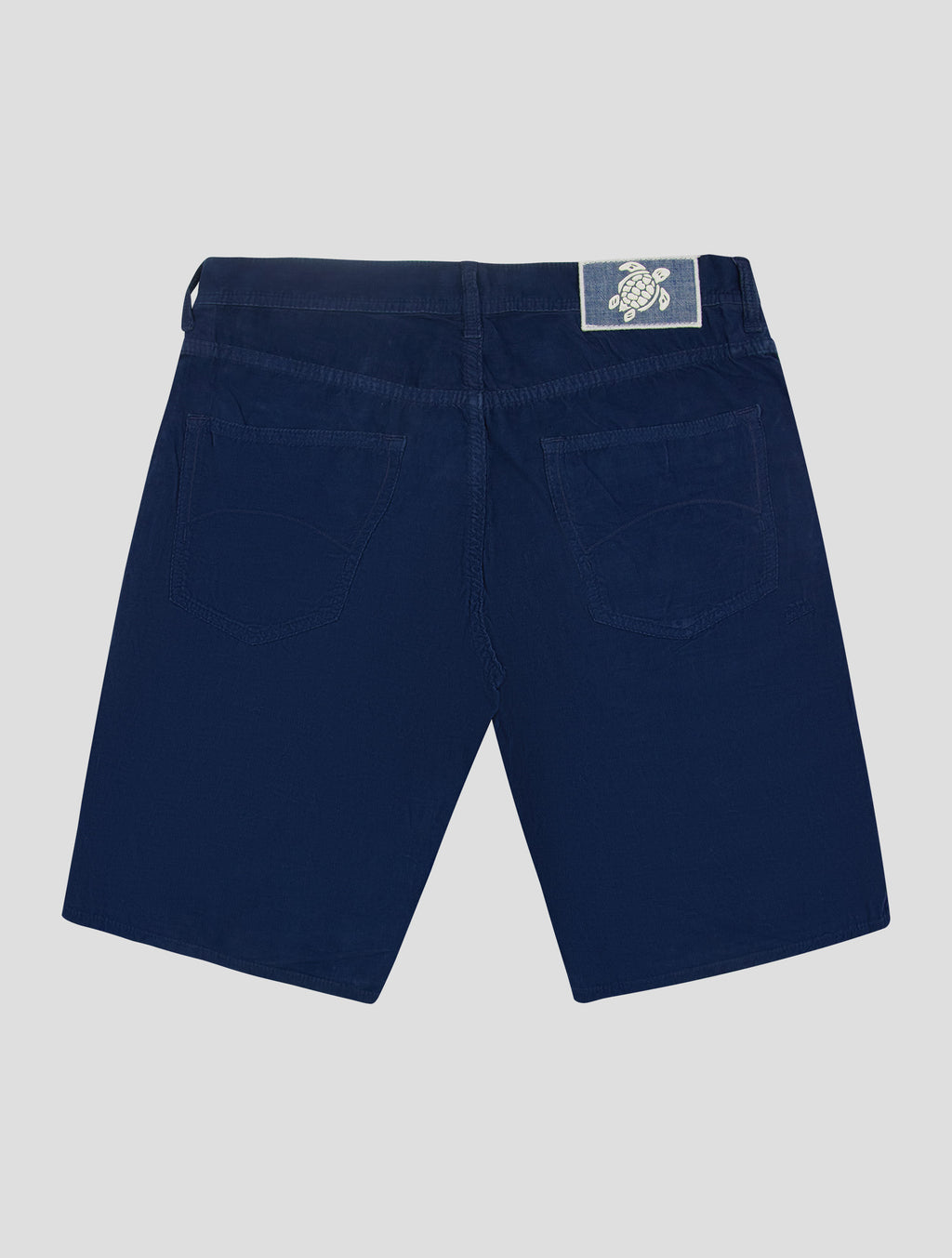 Vilebrequin Dark Blue Cotton Ea Velvet Short Pants 3
