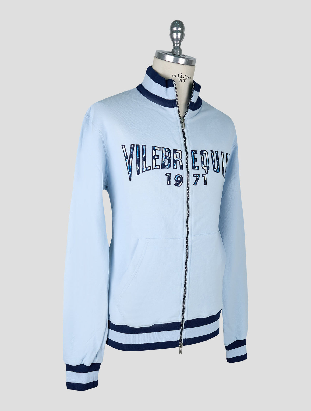 Vilebrequin Light Blue Cotton Sweater Full Zip 2