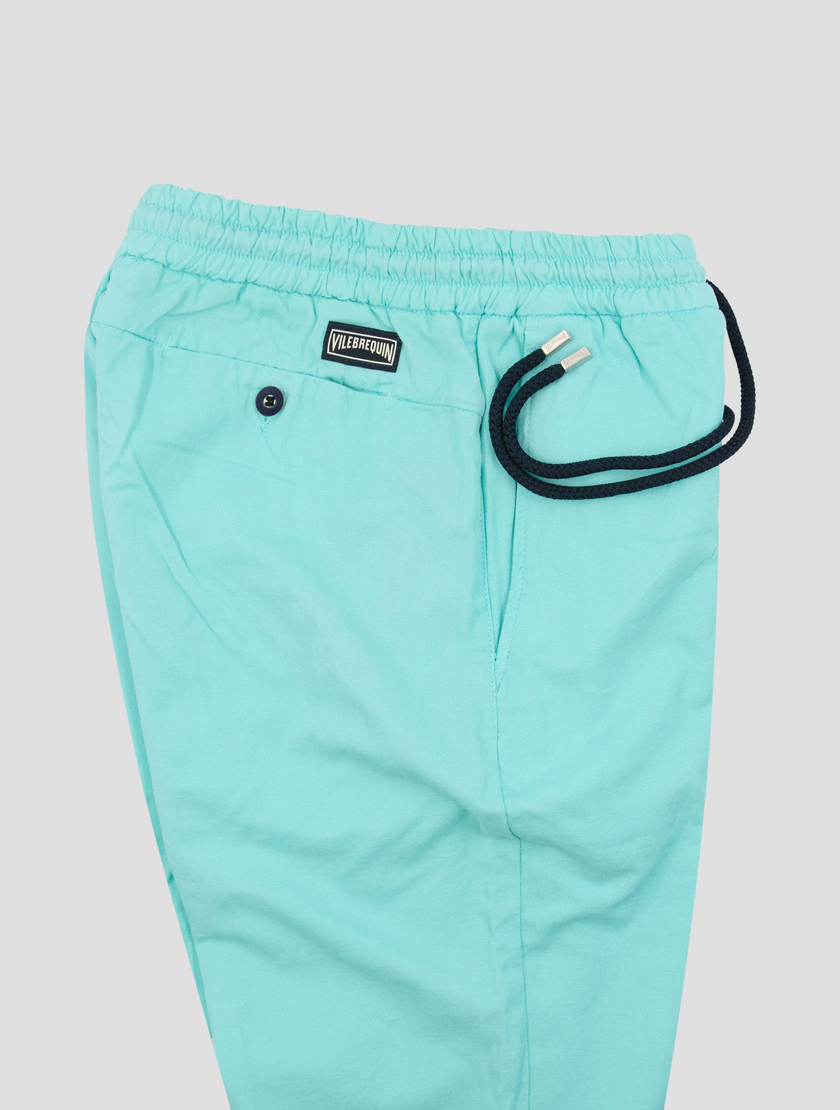Vilebrequin Light Green Cotton Linen Ea Short Pants 3
