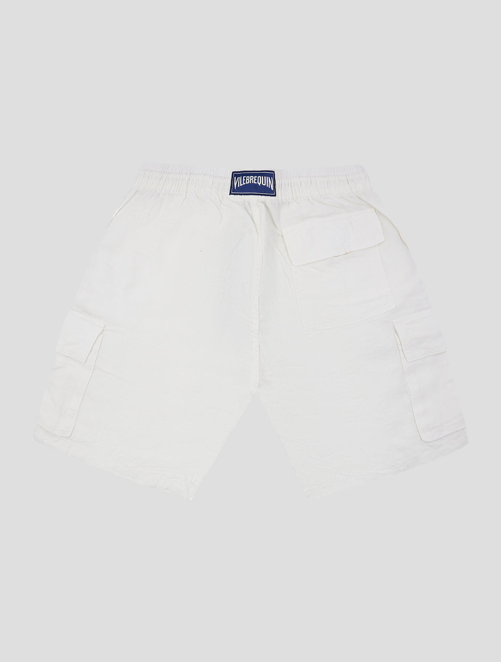 Vilebrequin White Linen Cargo Short Pants 2
