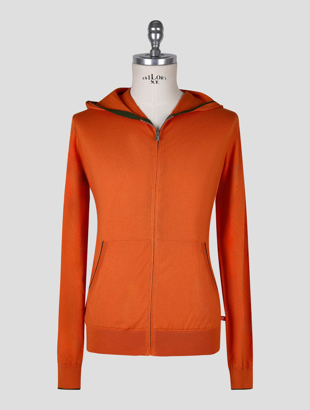 Vilebrequin Orange Cotton Sweater Full Zip 1