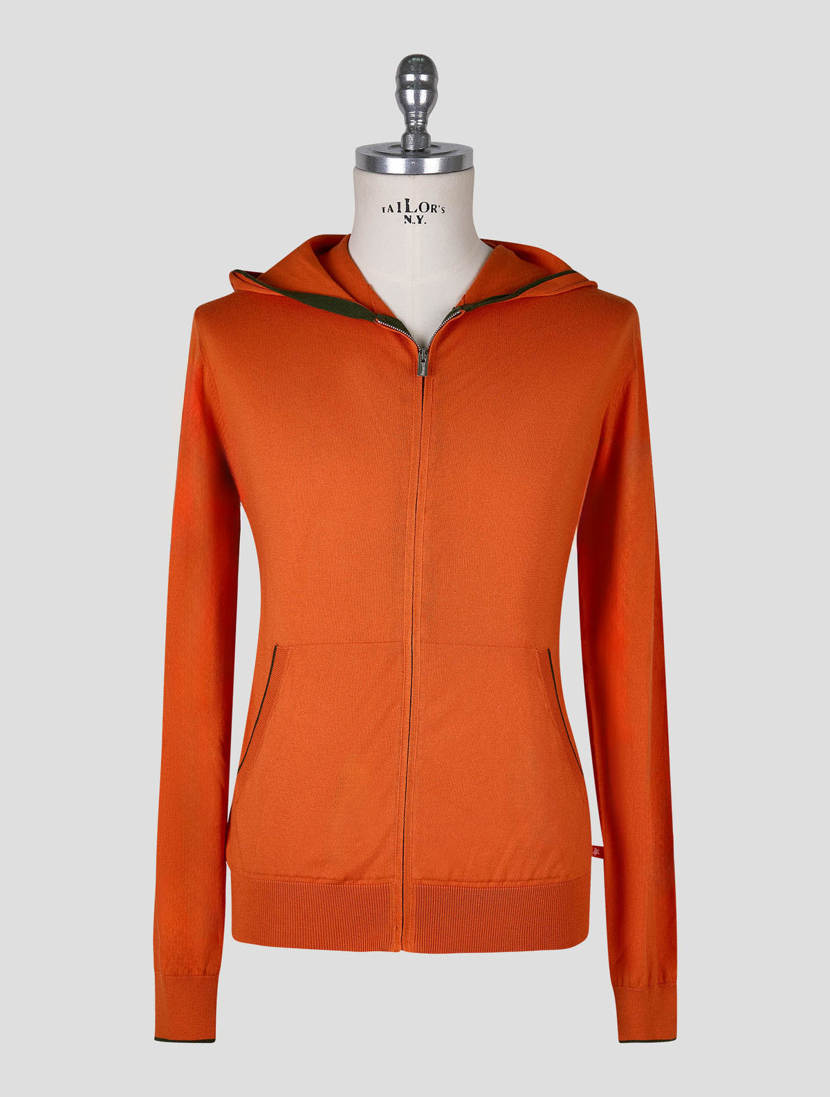 Vilebrequin Orange Cotton Sweater Full Zip 1