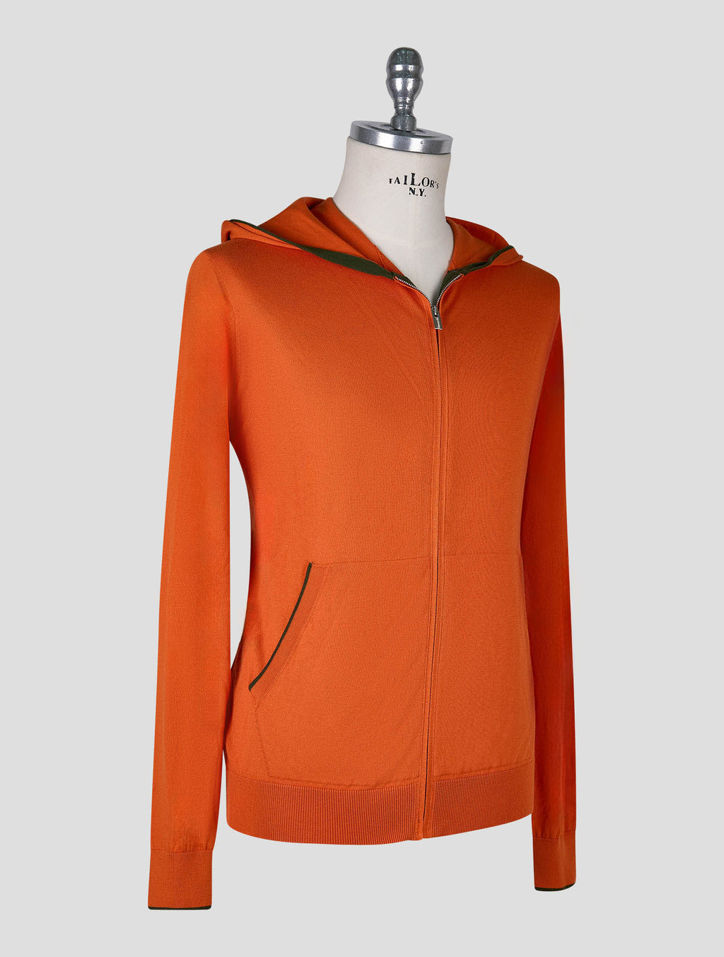 Vilebrequin Orange Cotton Sweater Full Zip 2