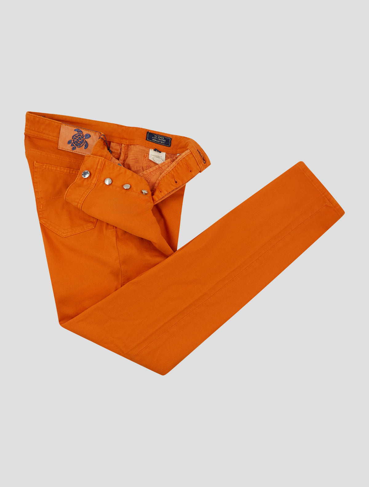 Vilebrequin Orange Cotton Ea Velvet Jeans 2