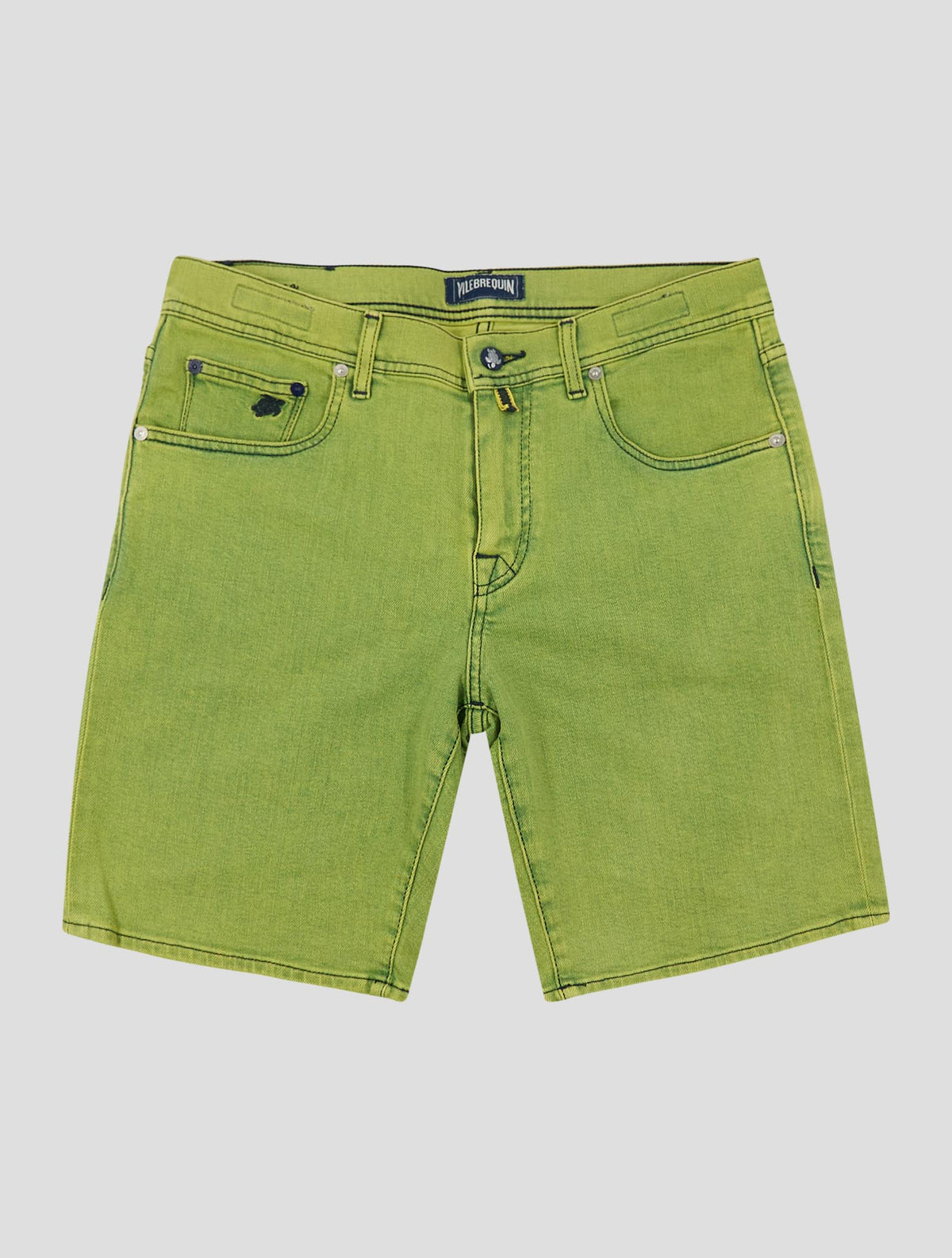 Vilebrequin Green Cotton Pl Ea Short Pants 1