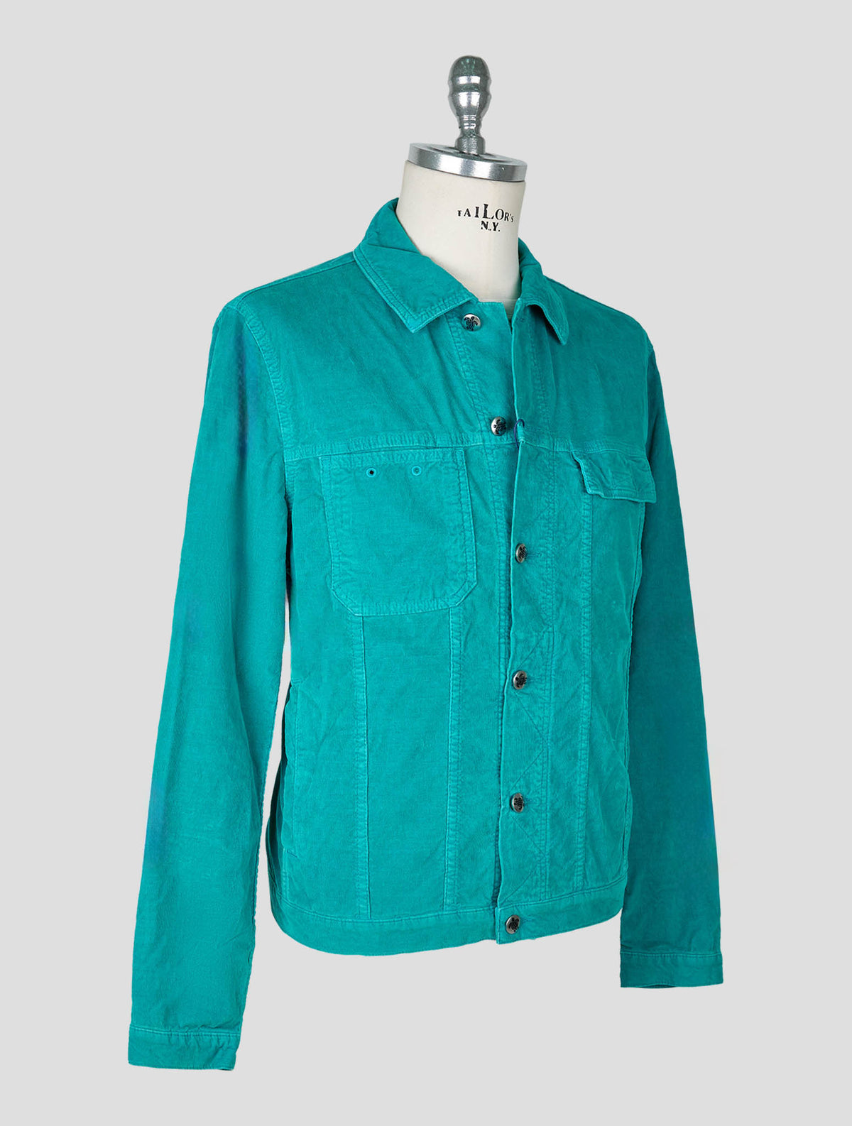 Vilebrequin Light Green Cotton Velvet Overshirt 2
