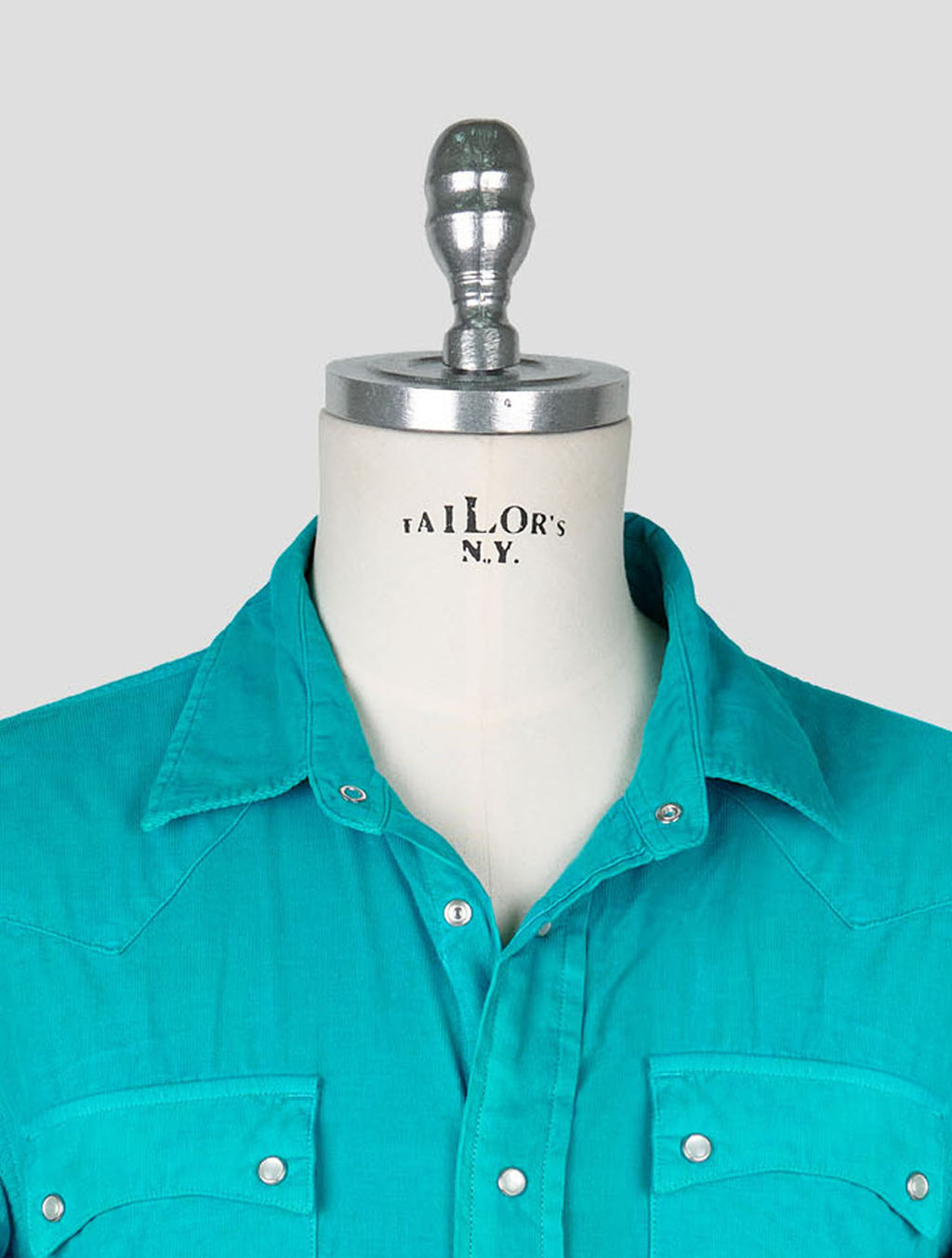 Vilebrequin Light Blue Cotton Velvet Shirt 4