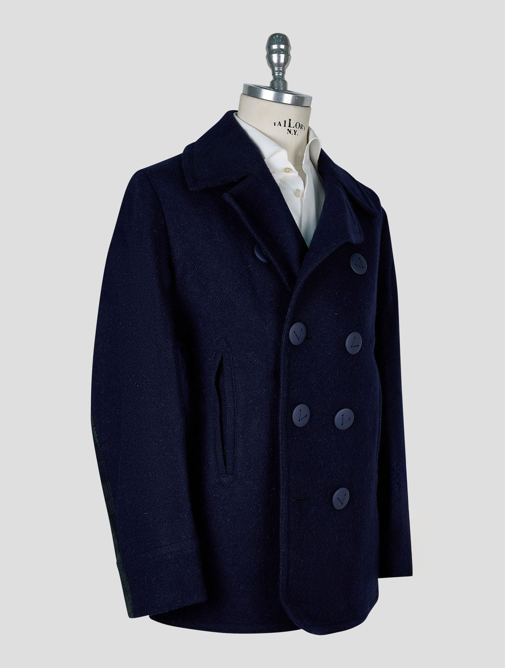 Vilebrequin Blue Wool Double Breasted Coat 2