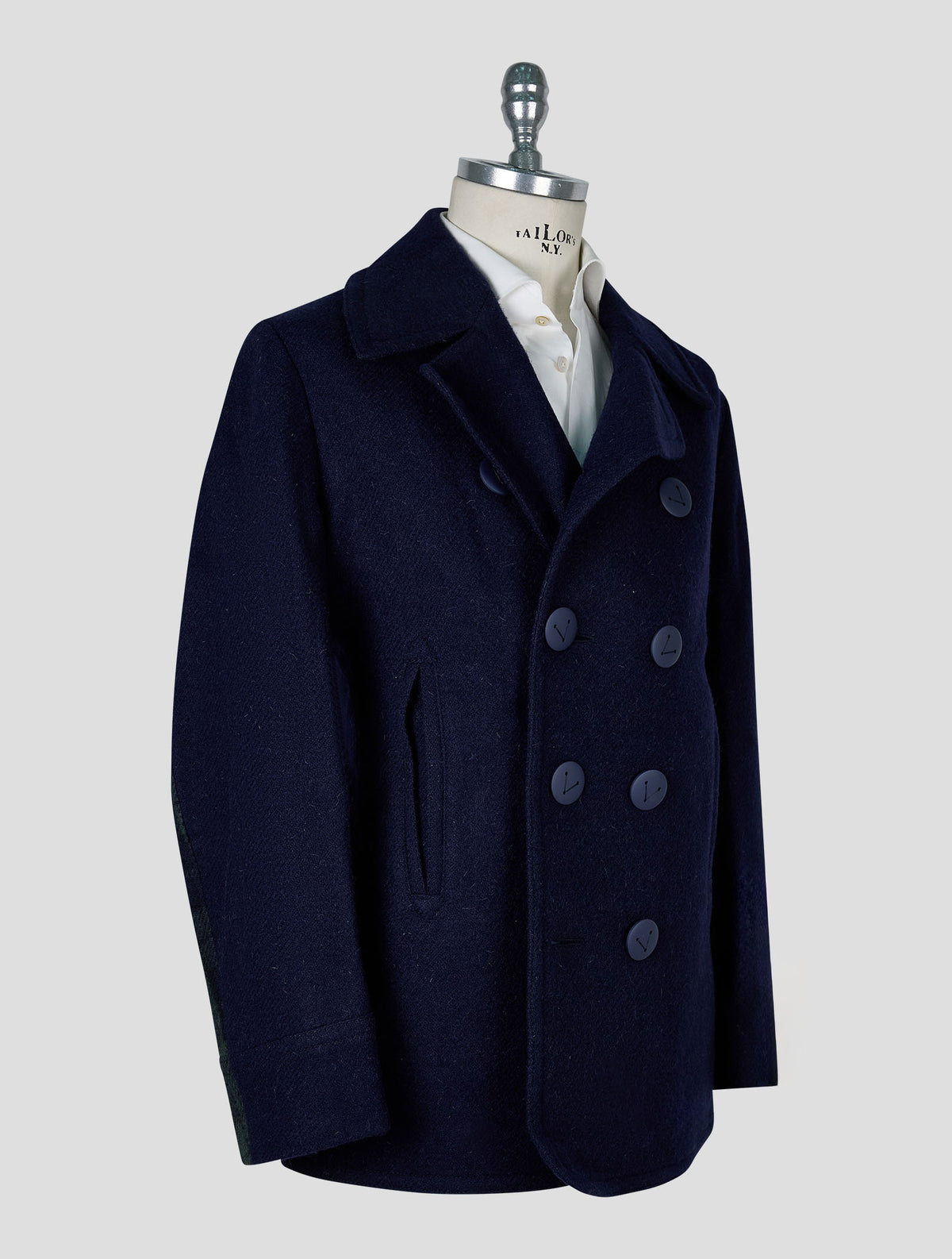 Vilebrequin Blue Wool Double Breasted Coat 2