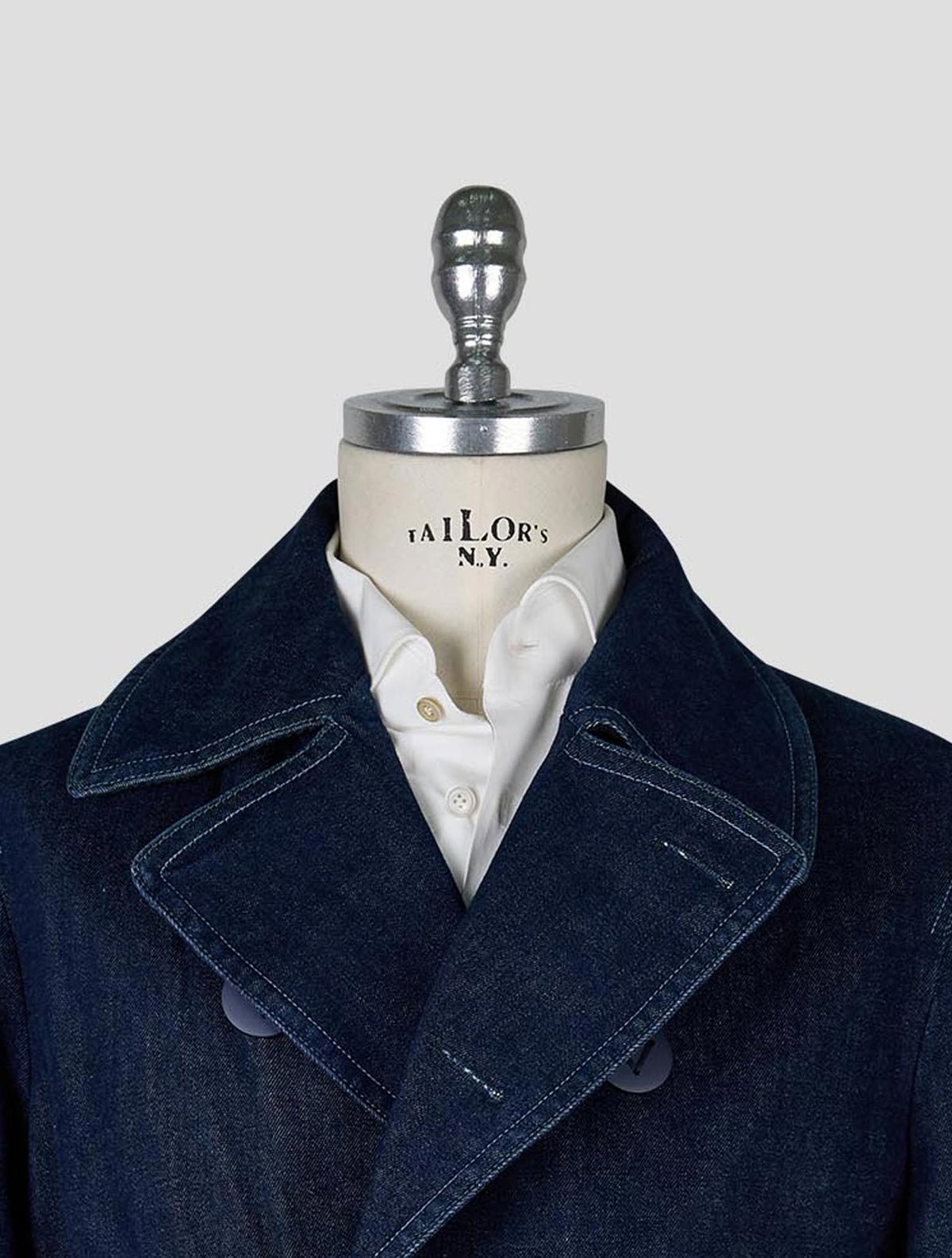 Vilebrequin Blue Cotton Ea Double Breasted Denim Coat 4