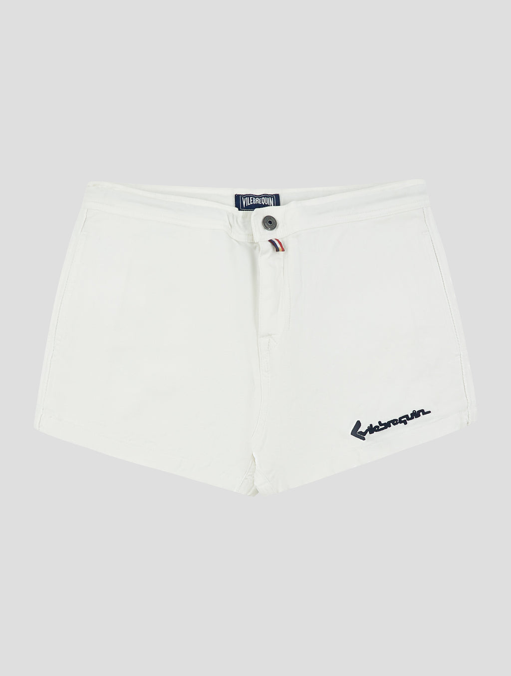 Vilebrequin White Cotton Linen Ea Short Pants 1