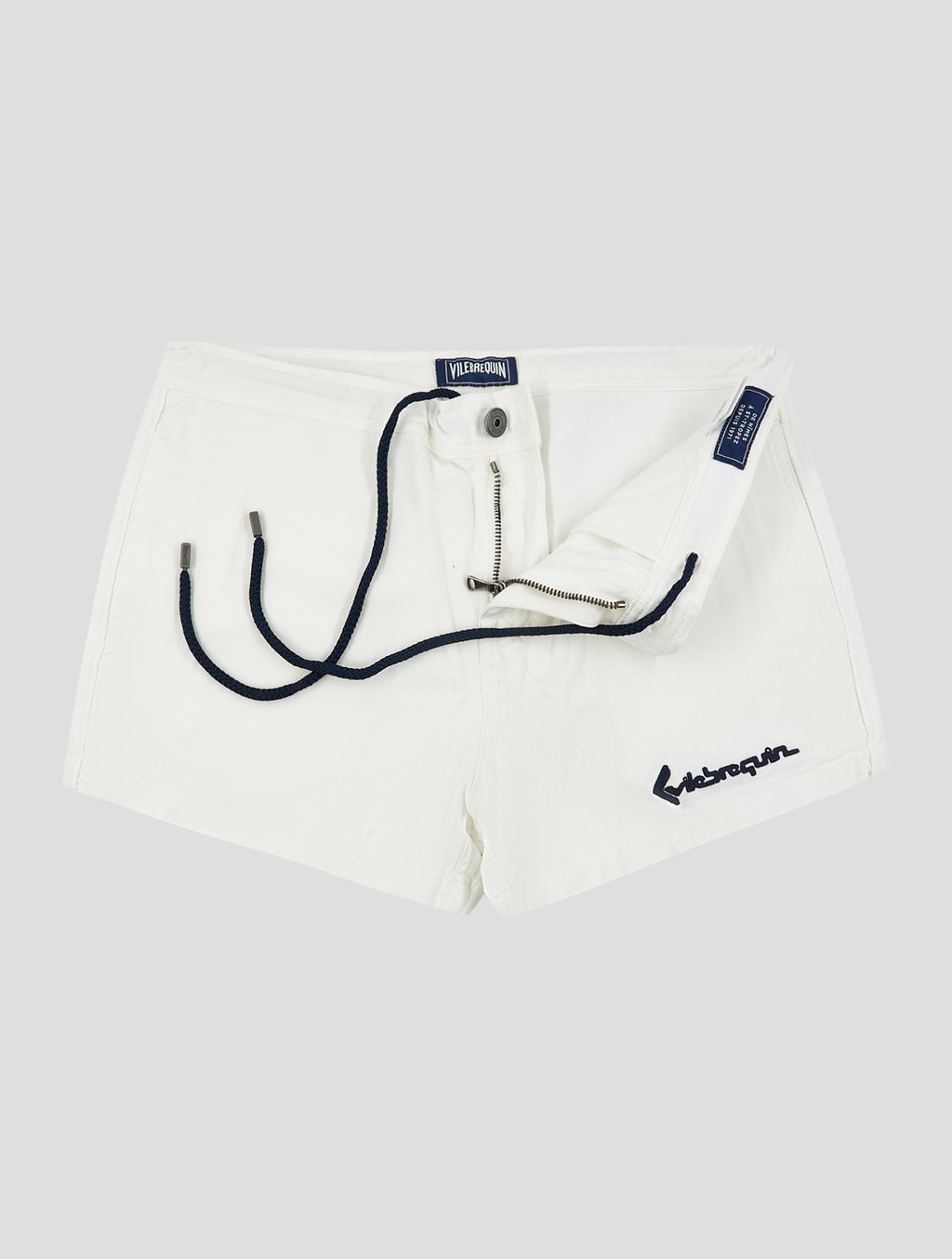 Vilebrequin White Cotton Linen Ea Short Pants 2