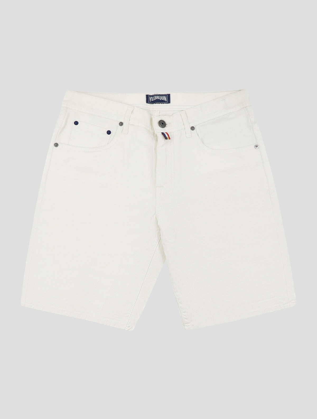 Vilebrequin White Cotton Linen Ea Short Pants 1