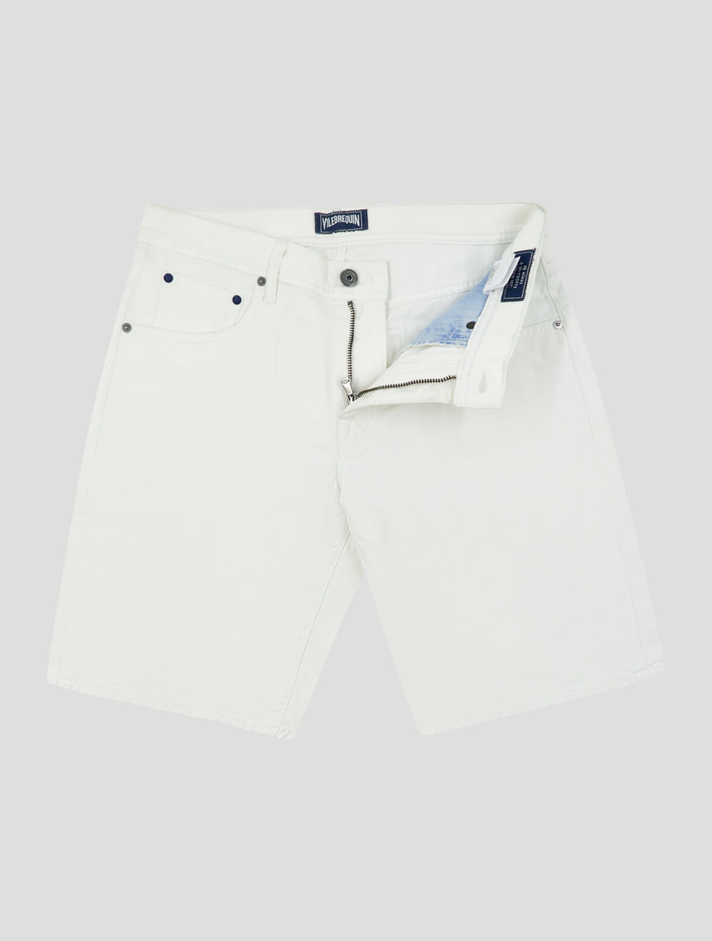Vilebrequin White Cotton Linen Ea Short Pants 2