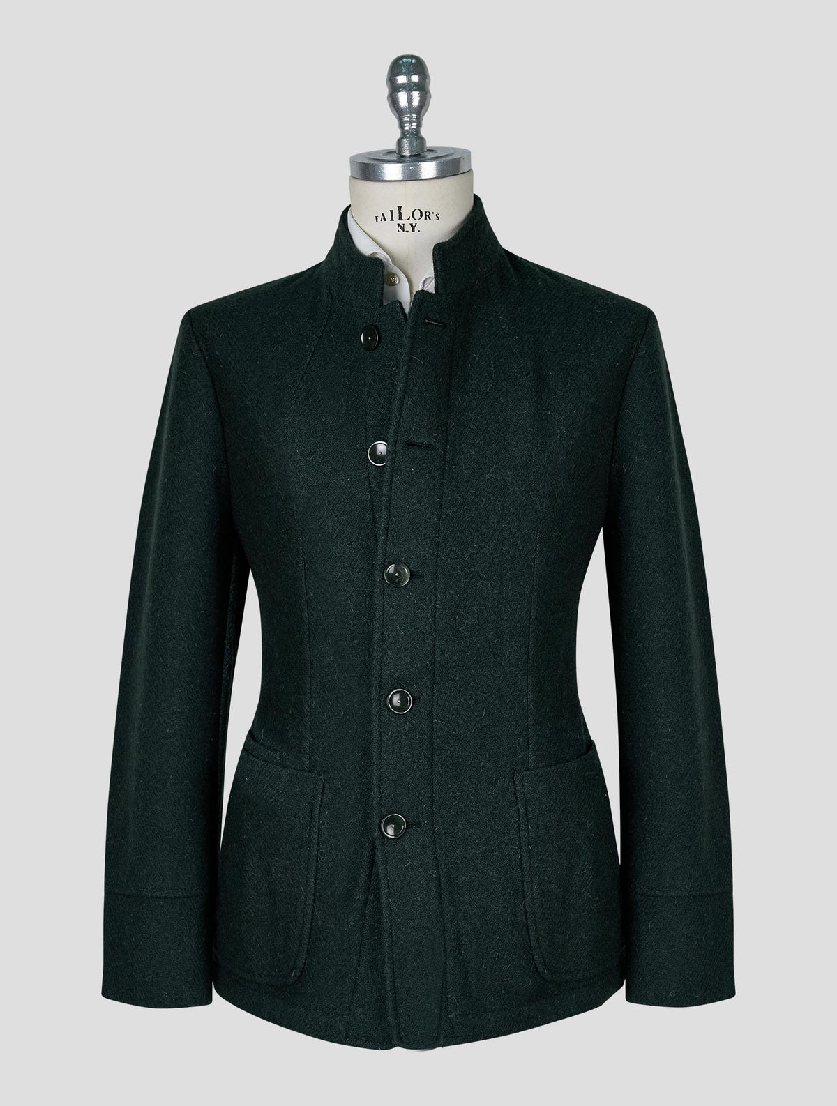 Vilebrequin Dark Green Virgin Wool Coat 1