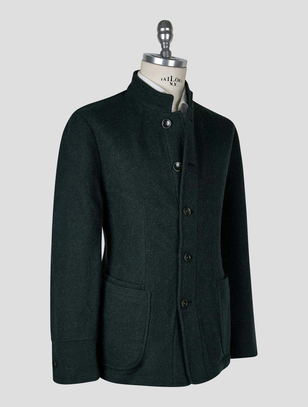 Vilebrequin Dark Green Virgin Wool Coat 2