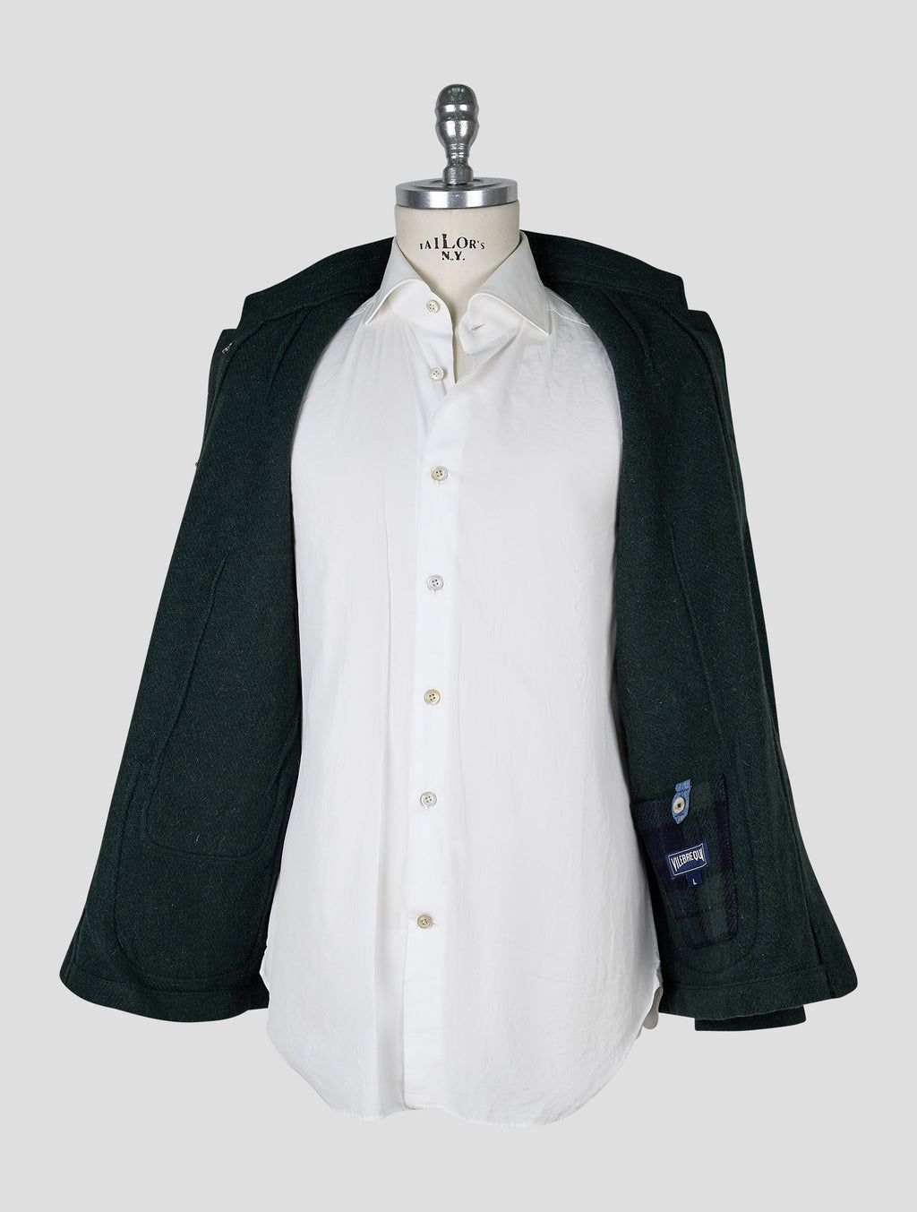 Vilebrequin Dark Green Virgin Wool Coat 5