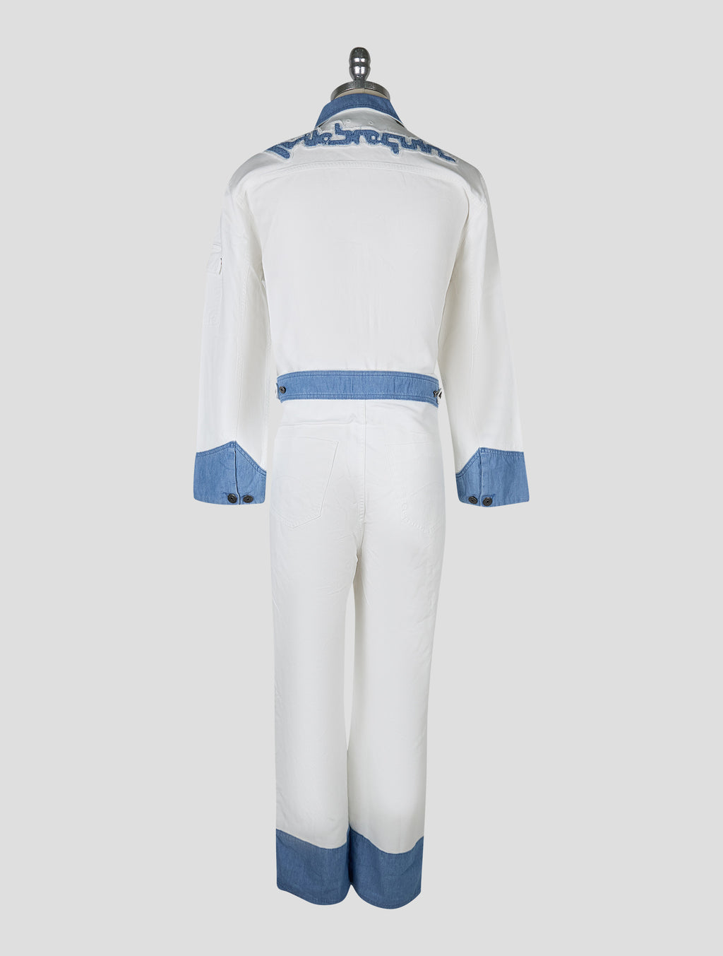 Vilebrequin White Light Blue Cotton Linen Ea Jumpsuit 3