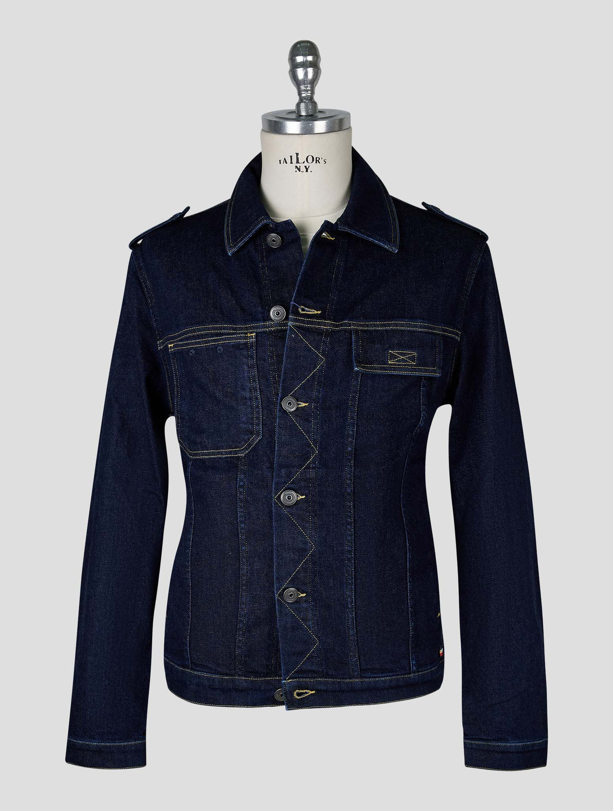 Vilebrequin Dark Blue Cotton Pl Ea Coat 1