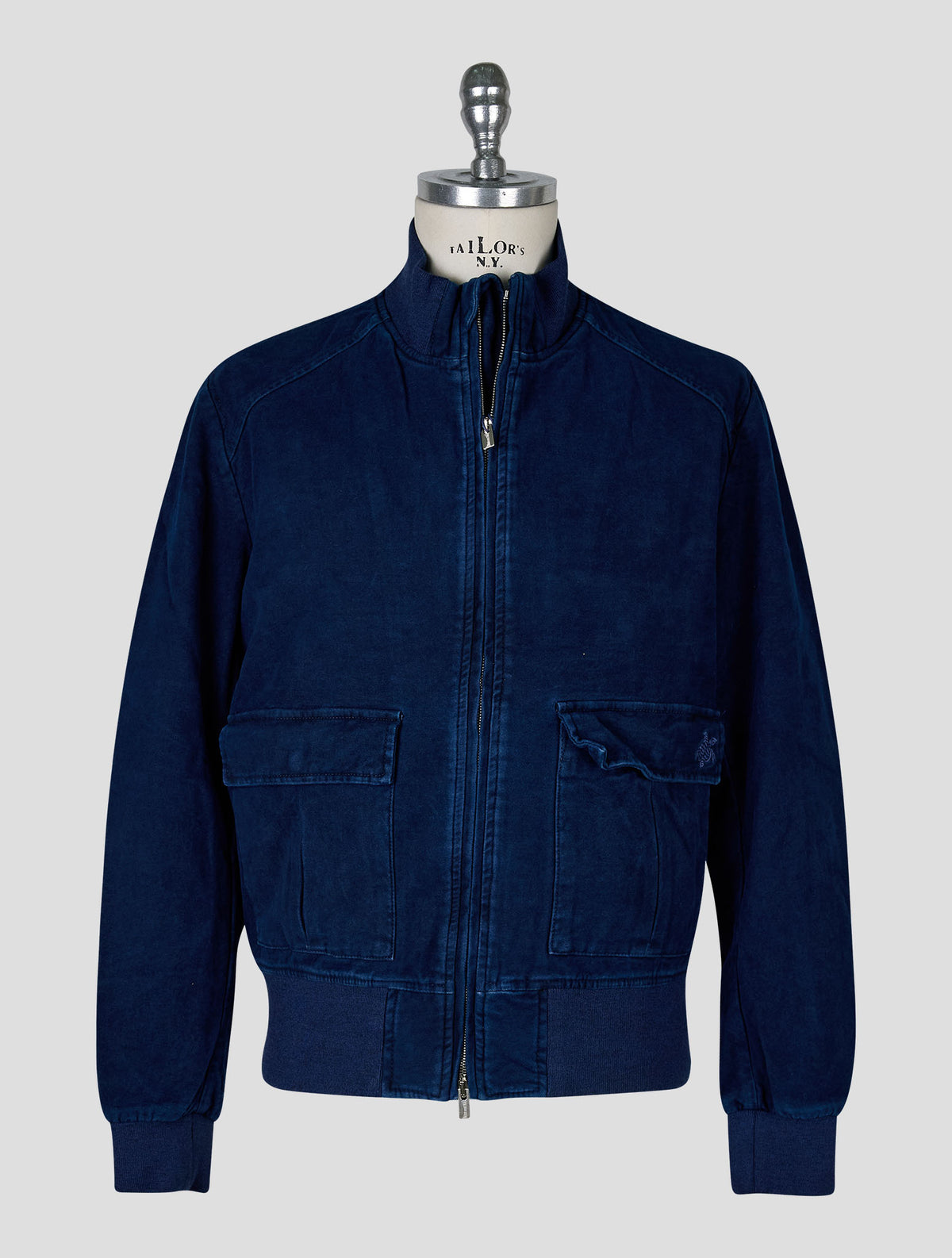 Vilebrequin Dark Blue Cotton Ea Velvet Coat 1
